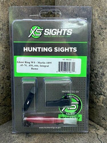 Xs Sights Ghost Ring Ws For Marlin 1895 45 7 45044 Integral Ramp