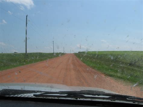 Road Trippin Driving A Red Dirt Road In Pei Note The Bug Flickr