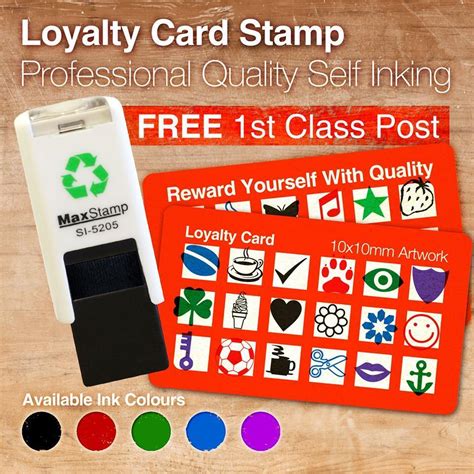 Speedy Rubber Stamps Elmdon Solihull Loyalty Card Stamps