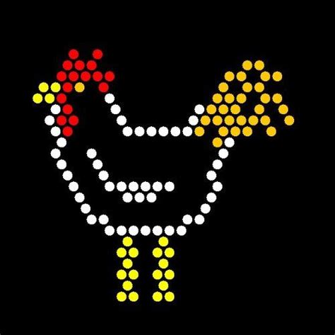 This screencast shows how to create your own lite brite designs using google spreadsheets for free. chicken (With images) | Printable patterns, Lite brite ...