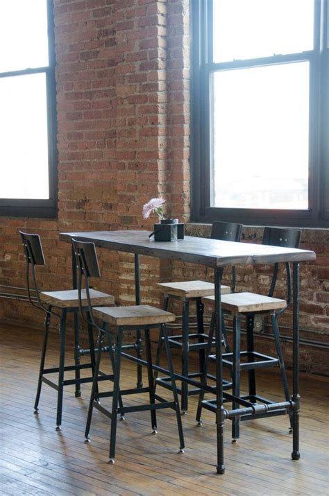 The donald counter height reclaimed teak outdoor bar table featuring long lengths of recycled wood is supported by geometrically symmetrical legs for a piece that's balanced and polished. Pin on Products