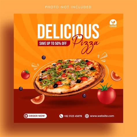 Premium Vector Delicious Pizza Offer Social Media Post Advertising