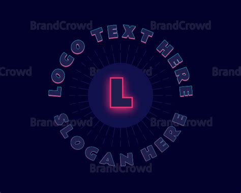 Circle Glow Lettermark Logo Brandcrowd Logo Maker