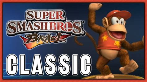 Super Smash Bros Brawl Classic Diddy Kong Youtube