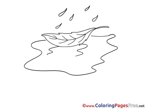 Mud Puddle Coloring Page