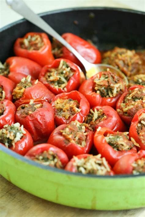 Classic Mediterranean Stuffed Peppers Lady Lee S Home