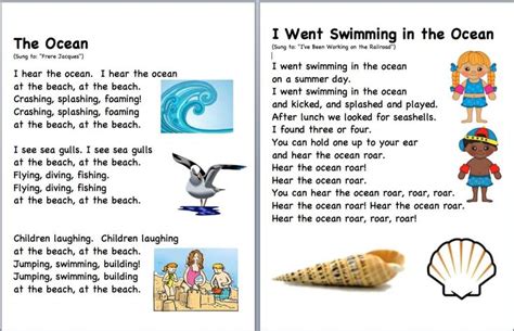 Beach Poems Bing Images Beach Theme Preschool Kids Learning