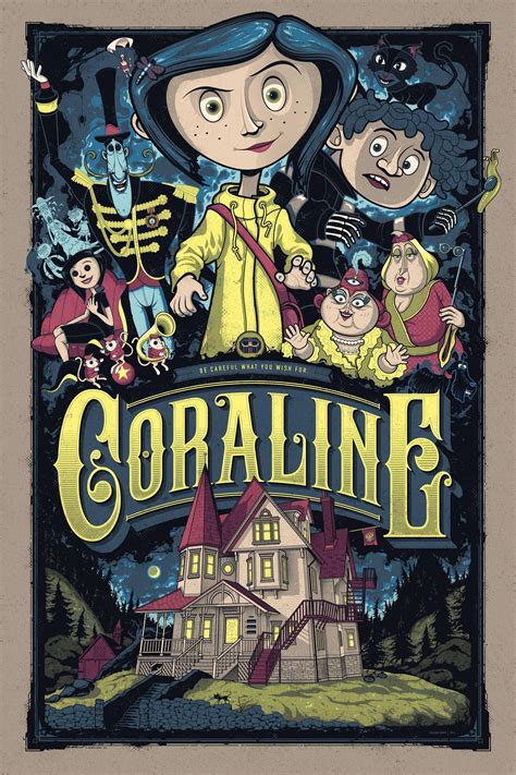 Tim Burton Movie Posters Coraline