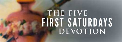 The Five First Saturdays Devotion Our Blessed Mother Anf Articles