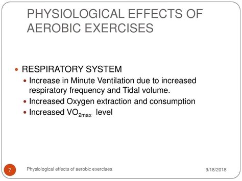 Physiological Effects Of Aerobic Exercises