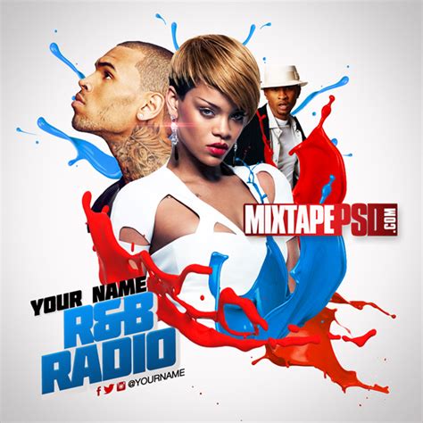 mixtape cover template rnb radio 21 graphic design mixtapepsds