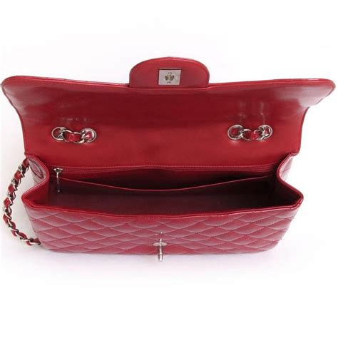 Chanel Jumbo Flap Bag In Red Patent Leather At 1stdibs Chanel Red