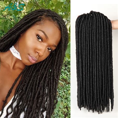 Every time you pull off these knits, you need to make sure that the braiding is not too tight at the scalp; 18 inches #4 #27 #30 only promotion afro faux locs crotchet braids hair extension crochet braid ...