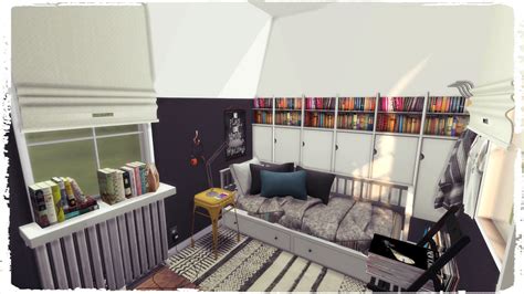 Sims 4 Cool Teen Bedroom Build And Decoration Dinha