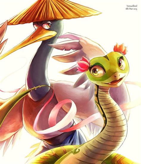 Viper And Crane Panda Art Kung Fu Panda 3 King Fu Panda