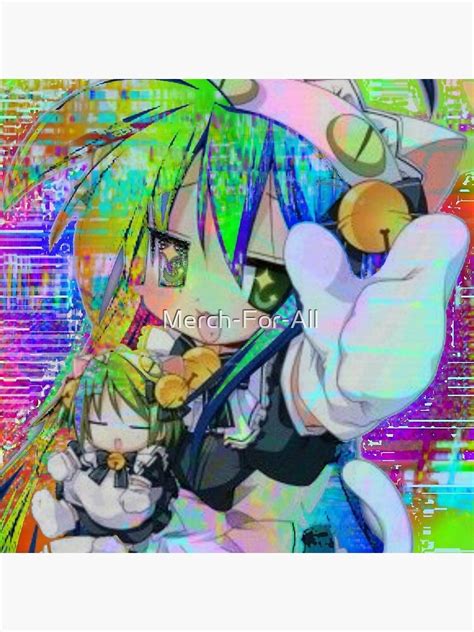 Lucky Star Animecore Glitchcore Aesthetic Poster For Sale By Merch