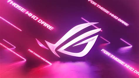 Rog Strix Pink Desktop Background