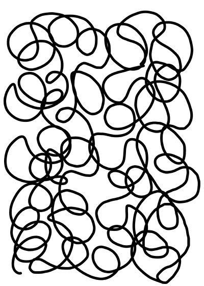 Squiggly Line Doodle Line Doodles Elements Of Art Diptych