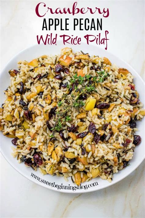 This Holiday Season Add Cranberry Apple Pecan Wild Rice Pilaf To Your