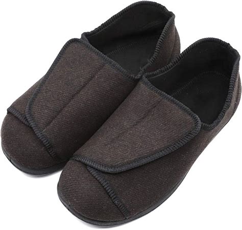 Mens Extra Wide Adjustable Diabetic Recovery Slippers