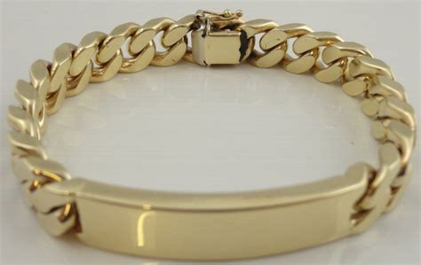 Indira this set is often saved in the same folder as. Heavy solid gold 2.25 ounce gents 8 inch ID Bracelet Hallmarked 375 9ct gold | Ian Burton ...