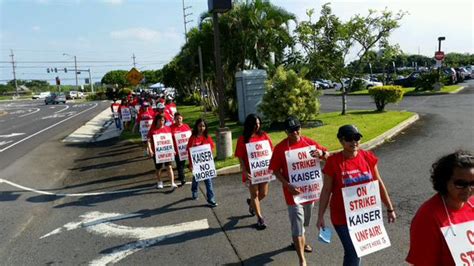 Kaiser Permanente Workers On Strike In Hawaii Unite Here