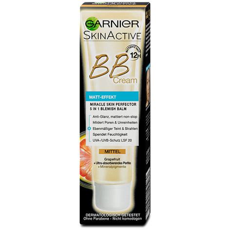 Hello all, i will be reviewing garnier miracle skin protector bb cream (india) which was recently launched by garnier india. Garnier SkinActive BB Cream Matt-Effekt - Pflege im dm ...