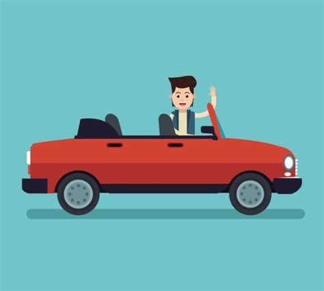 Cool Man Driving Car Illustrations Royalty Free Vector Graphics And Clip