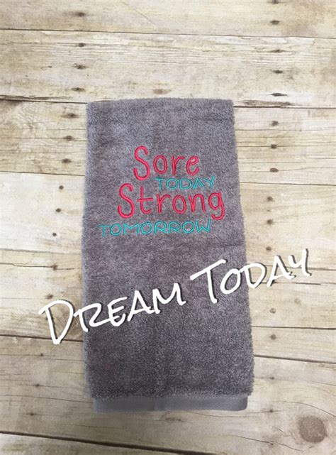 Motivational Gym Towels By Dreamtoday On Etsy Gym Towel Towel