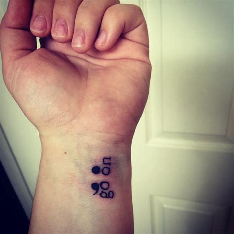 Semicolon Tattoos Ideas And Meaning The Semicolon Project