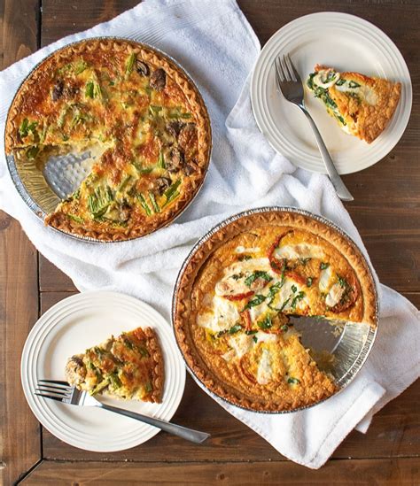Asparagus, spinach, balsamic vinegar, rosemary, potatoes, mushrooms and 4 more. Easy Quiche Recipes: Asparagus Mushroom and Cheddar Quiche ...