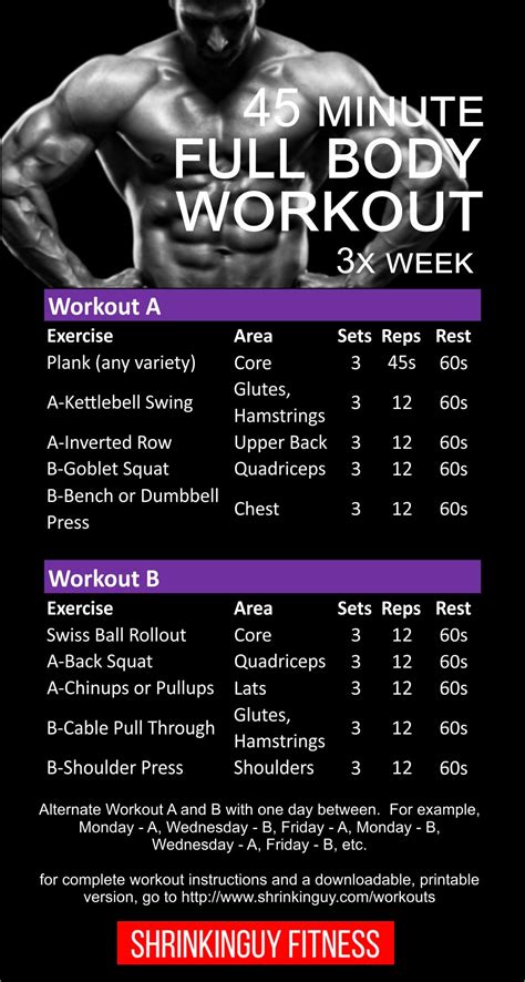 Minute Full Body Workout B Full Body Workout Routine Total Body Workout Fitness Body