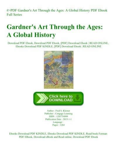 Pdf Gardners Art Through The Ages A Global History Pdf Ebook Full Series