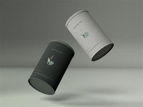 Coffee pouch packaging free mockup. Free Cylinder Gift Box Package Mockup - FreeMockup
