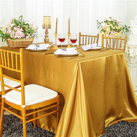 Wedding Linens Inc 90 X 132 Satin Seamless Rectangular Table Cover