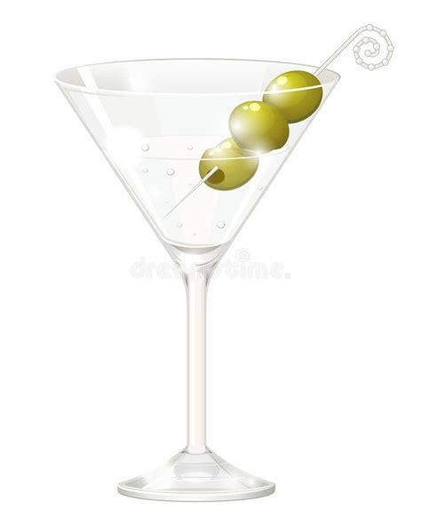 Glass Of Martini Stock Vector Illustration Of Beverage 20791337