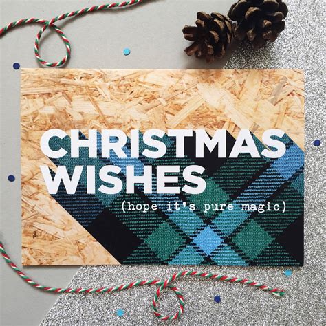 Packs Of Funny Tartan Scottish Christmas Cards By Hiya Pal