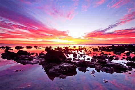 High Resolution Desktop Wallpaper Of Sky Photo Of Sunset Sea