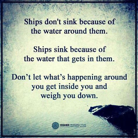 Life Can Feel Like A Sinking Ship The Same Water That