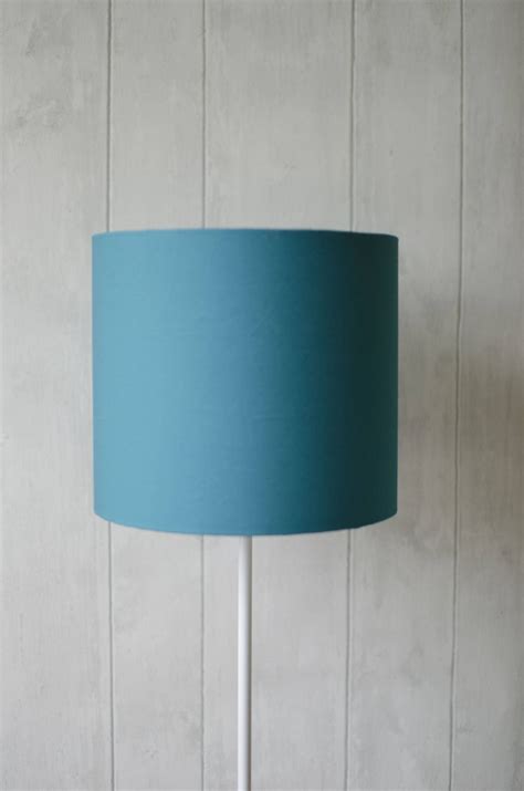 Turquoise Lamp Shade Turquoise Home Decor Simple Lamp Plain Etsy
