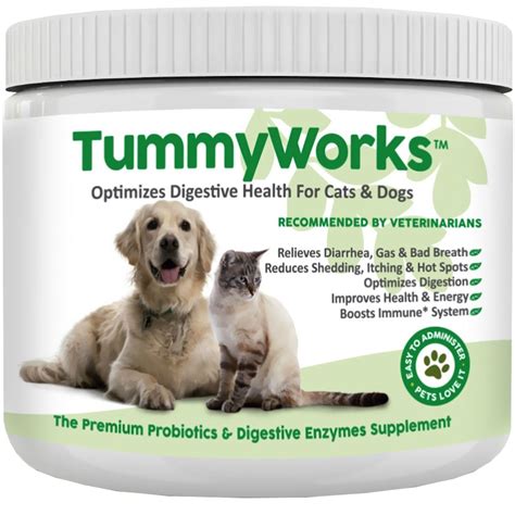 Besides helping in food digestion and nutrient absorption, enzymes for dogs are also beneficial in numerous. TummyWorks - Probiotics & Digestive Enzymes Supplements ...