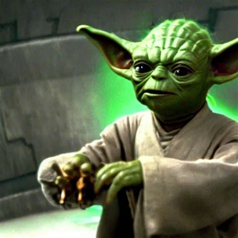 A Still A Yoda Jar Jar Binks Chimera In The Film Stable Diffusion