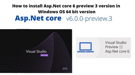 How To Install Asp Net Core Preview Version In Windows Os Visual