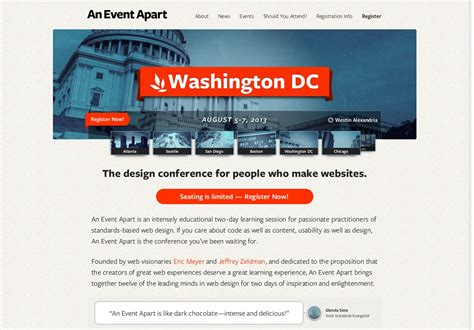 20 creative and inspiring event websites webdesigner depot conference design event