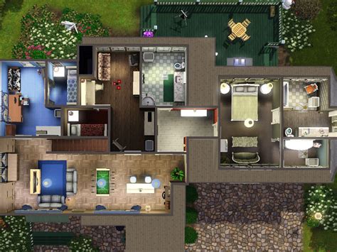 Sie haben sich ein großes haus auf einer kleinen insel gewünscht. Grundriss Sims Haus Ideen - Heimidee