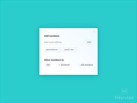 Add Members Ui Design By Ildiko Gaspar On Dribbble