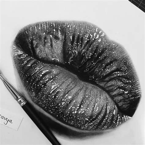 Hyperrealistic Lips Drawing Lips Drawing Tears Art Color Drawing Art