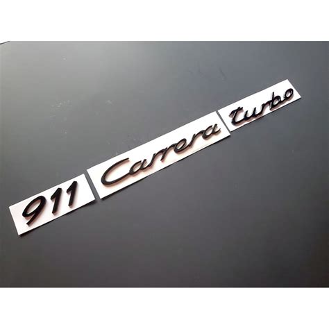 Sale Black Porsche Carrera Turbo Emblem Oline