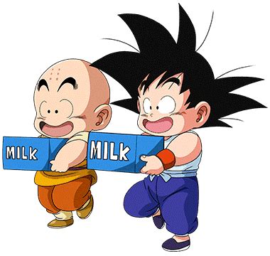 Товар 4 dragon ball s.h. Kid Goku - Krillin render Milk Dokkan Battle by ...