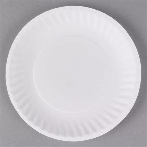 6 White Uncoated Paper Plate 1000case